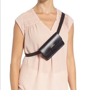 Halogen Faux Leather Belt Bag